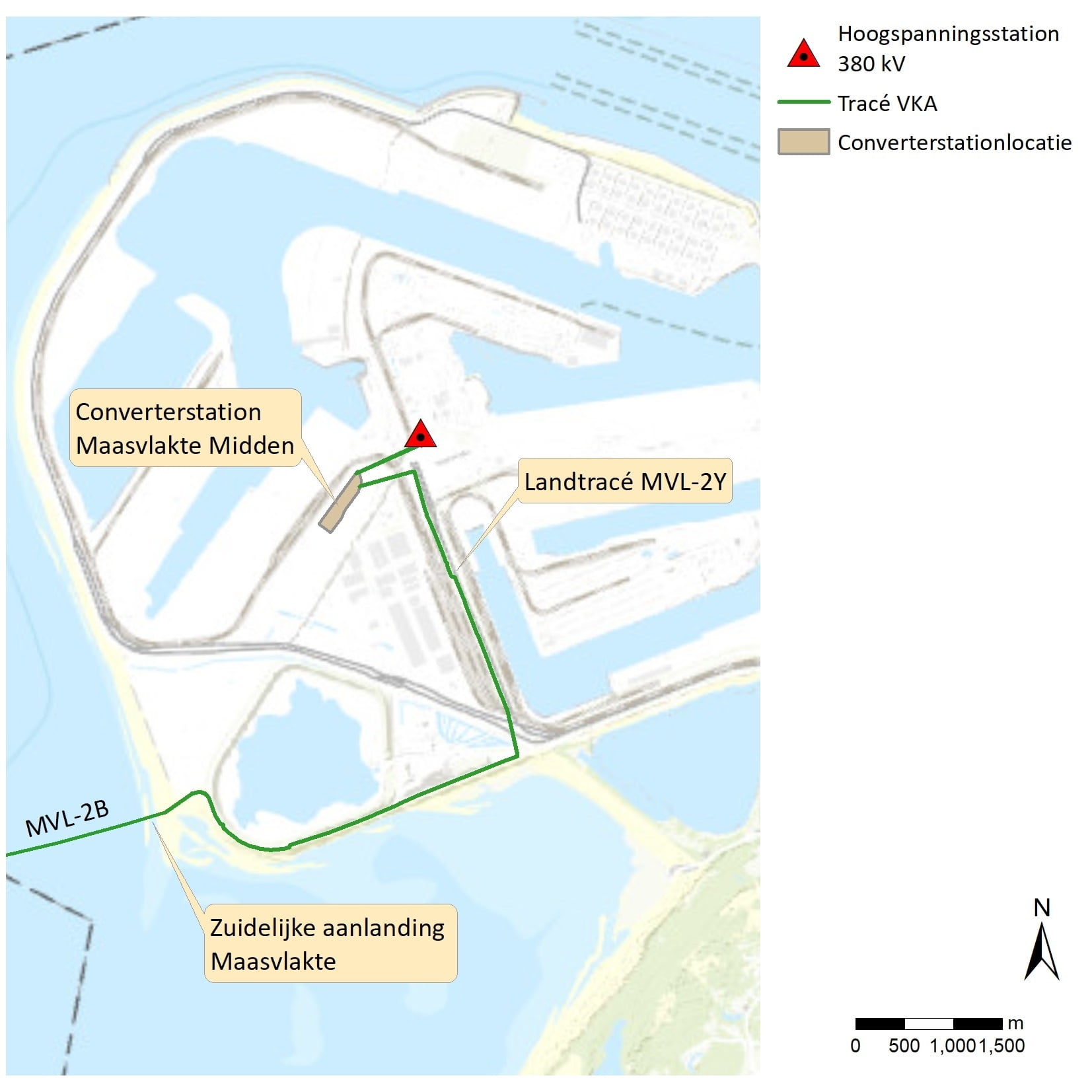 Verbeelding converterstation - Net op zee IJmuiden Ver Beta