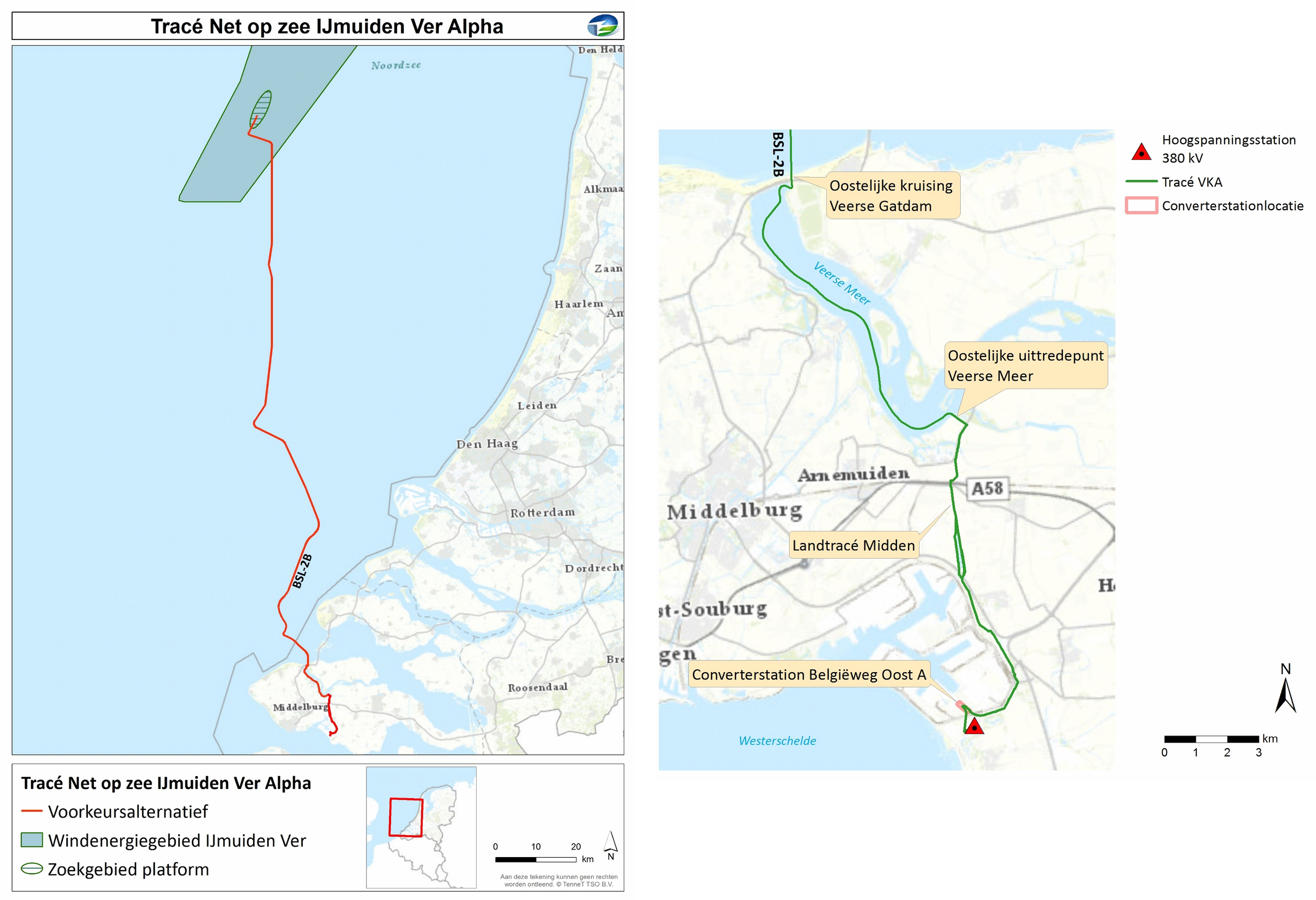 Verbeelding voorkeursalternatief - Net op zee IJmuiden Ver A