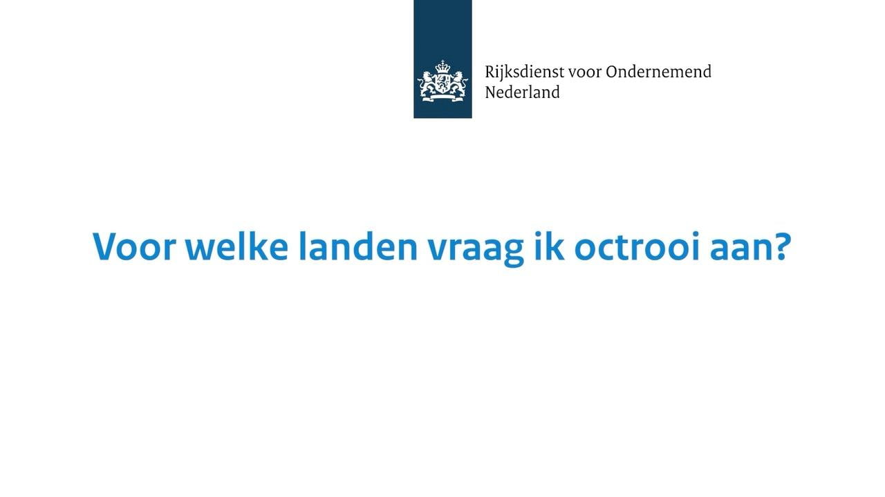 Voor welke landen vraag ik octrooi aan?