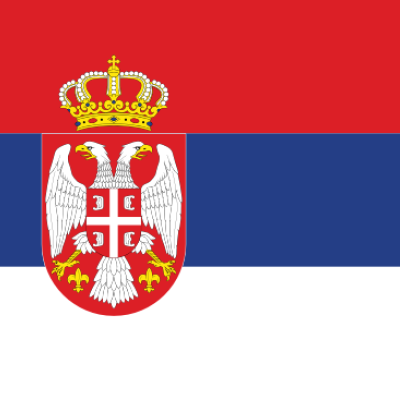 vlag Servië